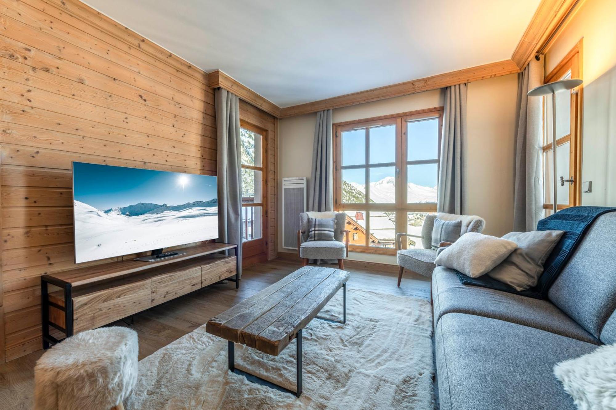 Appt Renove, 6 Personnes Arc 1950 Vue Exceptionnelle Montblanc, Sauna, Hammam, Piscine Int Et Ext Les Arcs  Exterior photo